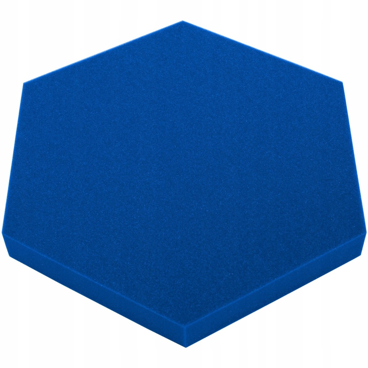 Akustischer selbstverlöschender Schaumstoff Hexagon blau 50x50cmx5cm megamix