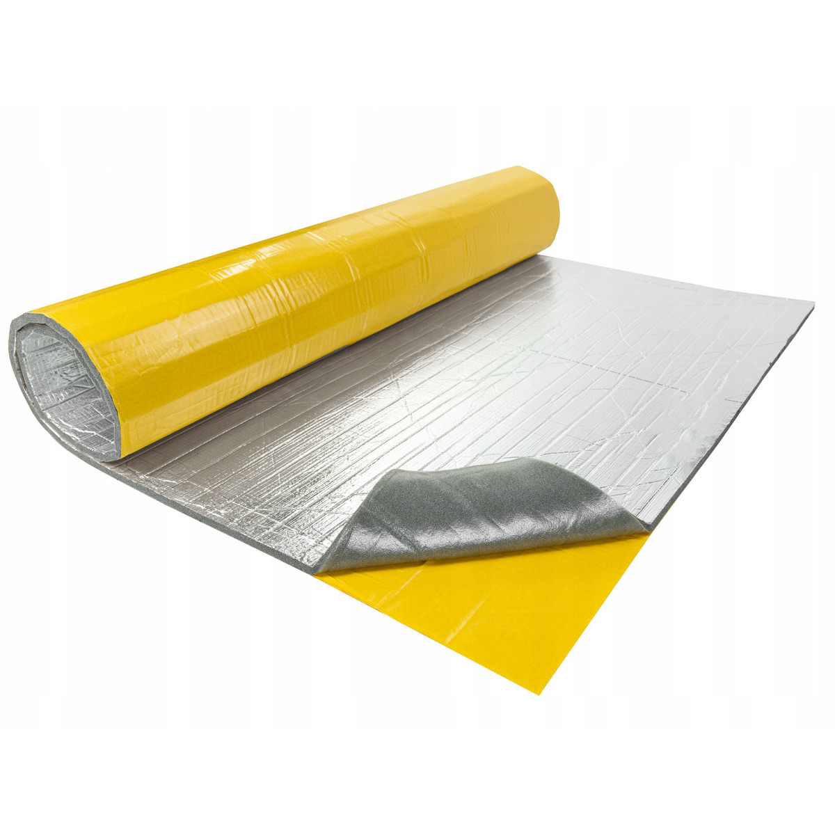 Selbstklebende Schallschutzmatte 10mm 25x50cm Dämpfungsschaum LT10ALU omegamix.at